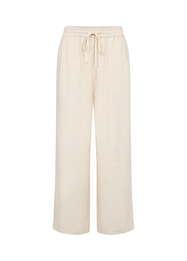 Alema 4 Drawstring Stripe Trousers - Sand