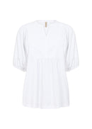 Loraine 7 Balloon Slv Blouse - White