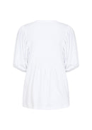Loraine 7 Balloon Slv Blouse - White