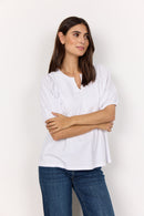 Loraine 7 Balloon Slv Blouse - White