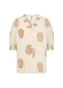 Pompeia1 Floral Print Blouse - Cream Combi