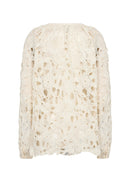 Paja 1 Lace V Neck Blouse - Cream