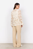 Paja 1 Lace V Neck Blouse - Cream