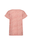 Felicity 499 Print T-Shirt - Peach Pink Print