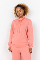 Banu125 High Neck Sweatshirt - Peach Pink