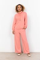 Banu125 High Neck Sweatshirt - Peach Pink