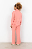 Banu125 High Neck Sweatshirt - Peach Pink