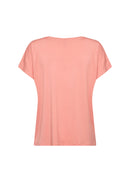 Marica 32 V Neck T-Shirt - Peach Pink