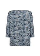 Galina 53 Abstract Blouse - Air Blue Combi