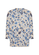Felicity 498 Floral Blouse - Air Blue Combi