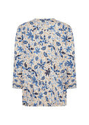 Felicity 498 Floral Blouse - Air Blue Combi