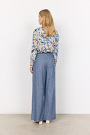 Felicity 498 Floral Blouse - Air Blue Combi