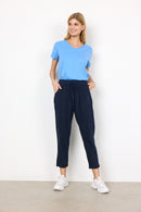 Cissie 10 Crop Trouser - Navy