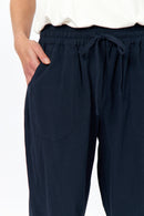 Cissie 10 Crop Trouser - Navy