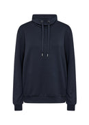 Banu125 High Neck Sweatshirt - Navy