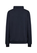 Banu125 High Neck Sweatshirt - Navy