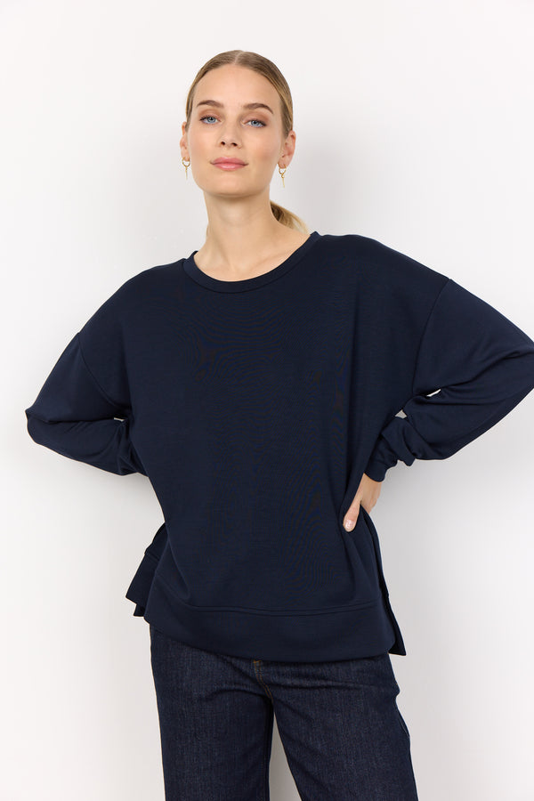 Banu164 RoundNeck Sweatshirt - Navy