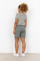 Aretha 39 Animal Print Tee - Misty Combi