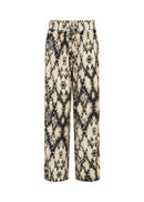 Pontida 2 Abstract Print Trouser - Misty Combi
