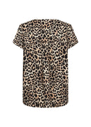 Pietta1 Leopard Print Blouse - Sand