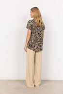 Pietta1 Leopard Print Blouse - Sand