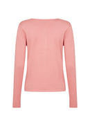 Dollie 446 Button Cardigan - Peach Pink Melange