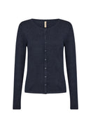 Dollie 446 Button Cardigan - Navy Melange