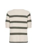 Kanita 19 Stripe Jumper - Misty Melange Combi