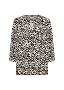 Marica 316 Print Blouse - Black Combi