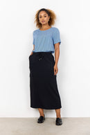Banu 189 Side Pockets Skirt - Black
