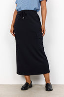 Banu 189 Side Pockets Skirt - Black