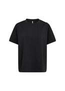 Pascale2 Shoulder Button Tee - Black