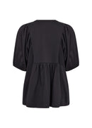 Loraine 7 Balloon Slv Blouse - Black