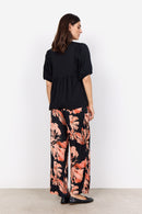 Loraine 7 Balloon Slv Blouse - Black