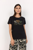Derby 48 Front Print T-Shirt - Black
