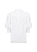 Netti 119 Puff Sleeve Shirt - White