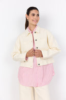 Bess 1 Button Jacket - Cream