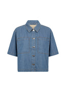 Caisho 1 Stripe Denim Shirt - Moonlight Blue Denim