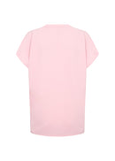 Cath 1 Subtle V Neck Blouse - Rose