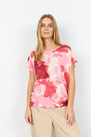 Marica 350 Floral Print Tee - Rapture Rose Combi