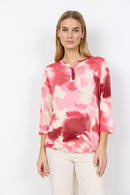 Marica 351 Floral Blouse - Rapture Rose Combi