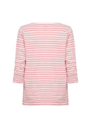 Chanie 2 Stripe Round Neck Tee - Rapture Rose Combi