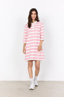 Barni 55 Striped Dress - Rapture Rose Combi