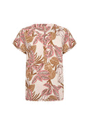 Cam 1 Botanical Print Blouse - Rapture Rose Combi