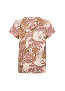 Cam 1 Botanical Print Blouse - Rapture Rose Combi