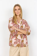 Cam 2 Botanical Print Shirt - Rapture Rose Combi