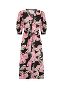 Caralina 4 Floral Print Dress - Rapture Rose Combi