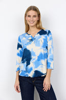 Marica 351 Floral Blouse - Windsurfer Combi