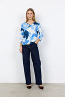 Marica 351 Floral Blouse - Windsurfer Combi
