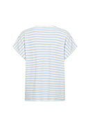 Caimie 1 Stripe V Neck Tee - Windsurfer Combi